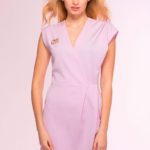 Summer dress with asymmetry HIT lilac lilac, id: 30502: 1396