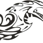 Dragon in patterns 025