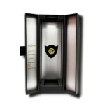 Custom High-end Black Double Open Liquor Wine Packaging Box