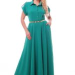 Elegant long dress Alena mint color