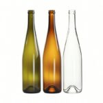Luxury Colored Frosted Hock Wine Glass Bottle 750ml