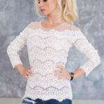 LL jumper with lace 604 Beige with white, id: 29542: 2733