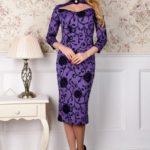 Dress "Chambord" Violet Roses black 5, id: 32753: 2485