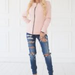Jacket LL with zipper 87 pink, id: 24781: 38