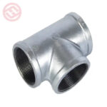 China Wholesale Malleable Iron 130 Equal Tee BSPT Thread Factory