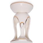 Aroma lamp "Venice (white with gold)"