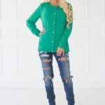 Jacket LL with buttons 97 green, id: 24787: 64
