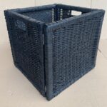 Foldable Rattan Basket, Wicker Collapsible Storage Basket